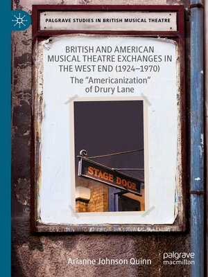 cover image of British and American Musical Theatre Exchanges in the West End (1924-1970)